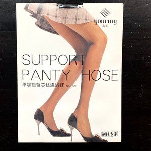 Light Black Support Pantyhose